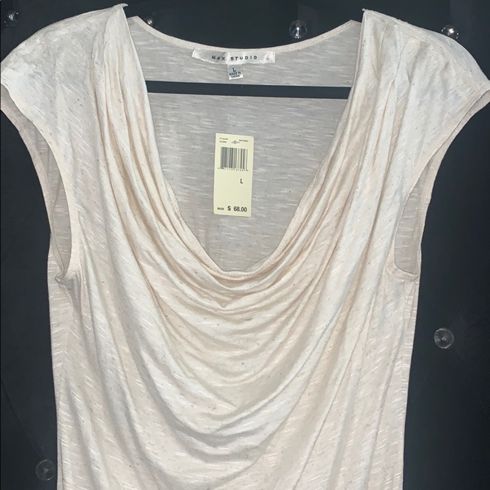 NWT Max Studio Large Dress Top- Cream Color